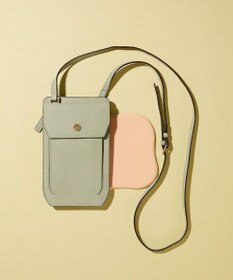 TOPKAPI 【TOPKAPI】バイカラー レザー モバイルポシェット LEAN リーン