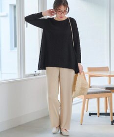 Tiaclasse L クリスタルプリーツパンツ