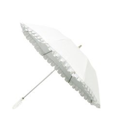 MOONBAT 【一級遮光/晴雨兼用】LANVIN en Bleu (ランバン オン ブルー)  折りたたみ日傘 シャイニーフリル 遮光 遮熱 UV