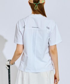 PW CIRCULUS 【吸水速乾 / UV遮蔽率99% UVカット / ストレッチ】【WOMEN】メッシュポケットモックネックT ゴルフウェア レディース