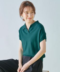 ANY 【接触冷感/UVケア/アンチピリング】クールタッチスキッパーニット