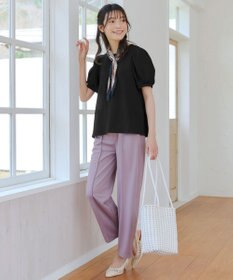 Tiaclasse 【洗える】ボリューム袖ジャガードプルオーバー