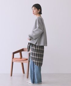 AMERICAN HOLIC 【WEB限定】サイドスリットポンチプルオーバー