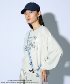 Green Parks ＡＮＧＥＬ　ＢＬＵＥ箔プリントＺＩＰカーディガン