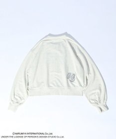 Green Parks ＡＮＧＥＬ　ＢＬＵＥ箔プリントＺＩＰカーディガン