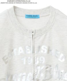 Green Parks ＡＮＧＥＬ　ＢＬＵＥ箔プリントＺＩＰカーディガン