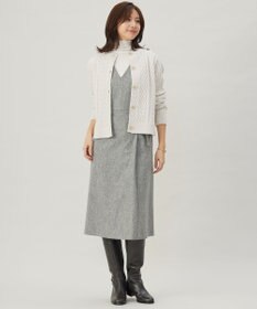 J.PRESS LADIES L 【WEB限定カラーあり】ツイードツイル ジャンパー ドレス