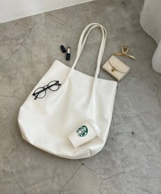 WEGO タックデザイントートバッグ