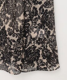 23区 ボタニカルプリント フレア ワンピース