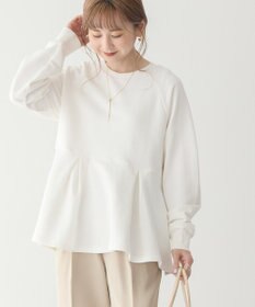 AMERICAN HOLIC 袖ボリュームペプラムスウェット