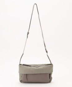 Y'SACCS はっ水ドットジャカード リサイクルレザーコンビ ショルダー