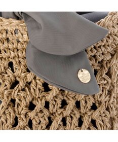 UNBILLION カシュカシュ cachecache / 下がりリボン柄編みトート