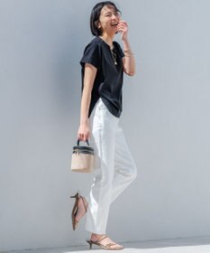 23区 L 【洗える】スムースデザイン フォルム カットソー