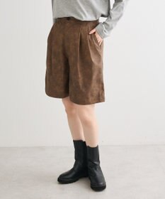 Green Parks レザーライクショートパンツ