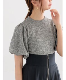 Te chichi バルーンスリーブメランジニット