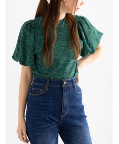 Te chichi バルーンスリーブメランジニット