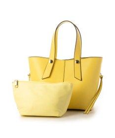 UNBILLION cachecache スタッズポイント両面合皮2wayトートバッグ