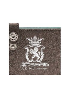 A.D.M.J. 【牛革】メタリックレザー/スリムウォレット