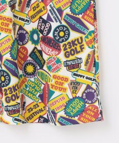 23区GOLF WEB限定【WOMEN】ステッカープリント モックネックワンピース
