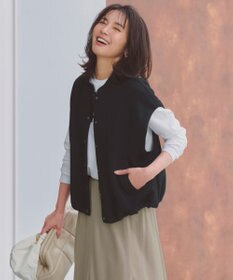 UNFILO BEAUTY FORM JERSEY スリーブレス ブルゾン