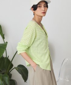 AMERICAN HOLIC シアーチェックカーディガン