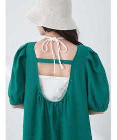 earth music&ecology リサイクルポリエステルブレンドＡラインワンピース