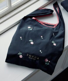 TOCCA 【A4サイズ対応・一部カラー撥水】BOUQUET DE REVE ECO BAG エコバッグ ブラック系