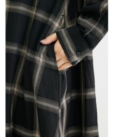 Green Parks ビエラチェックシャツワンピース