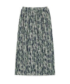 Green Parks 柄プリーツスカート