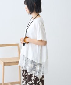 AMERICAN HOLIC 裾レース半袖プルオーバー