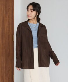 CRAFT STANDARD BOUTIQUE シアーオープンカラーシャツ