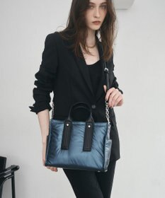 TOPKAPI 【TREASURE TOPKAPI】メタリック パデット ショルダー付 トートバッグ