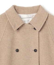 BEIGE， 【VERY NaVY12月号掲載】LABBOCK / ウール混ラグランステンカラーコート
