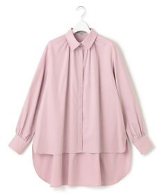 23区 【23区 lab.】ハイカウントコットン ギャザー シャツ