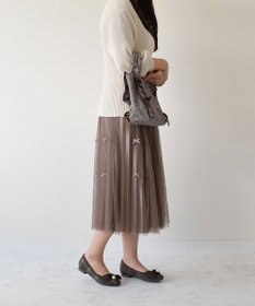 Bridget Birkin 【Bridget Birkin】ビッグパールリボンフラットシューズ