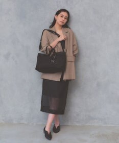 TOPKAPI 【Breath TOPKAPI】MORPH モーフ リンクルナイロン 2way ワイド トートバッグ チャーム付き　軽量 / 撥水