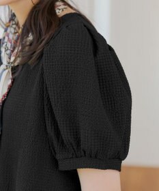 Tiaclasse 【洗える】ボリューム袖ジャガードプルオーバー