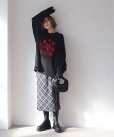 WEGO 【ユニセックス着用ITEM/MLサイズ展開/25年秋冬新作】ファジーグラフィックプルオーバー