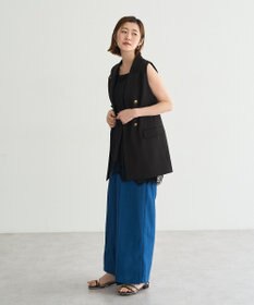 YECCA VECCA ドライタッチ金釦テーラードジレ