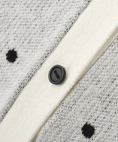 earth music&ecology ドットジャガードカーディガン