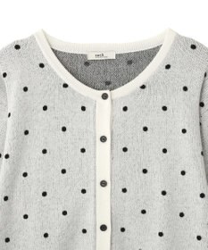 earth music&ecology ドットジャガードカーディガン