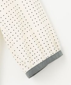 J.PRESS LADIES S 【洗える】ブロックドットプリント バンドカラー ブラウス