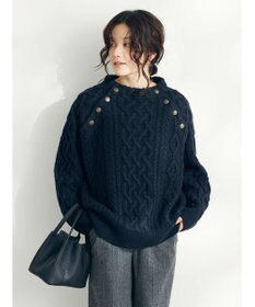 CRAFT STANDARD BOUTIQUE ラグランケーブルニットプルオーバー　