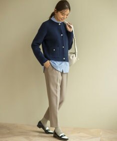 組曲 L 【手洗い可】フラッフィーファーニットジャケット