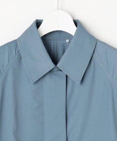 自由区 【春の必需品・オンオフ使える】コットンナイロンバルカラー コート