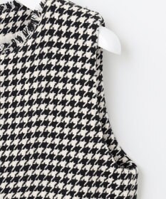 Feroux 【洗える】キーネックミディ ジャンスカ