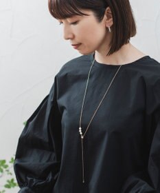 Pisceans 3ドロップパールスライドネックレス