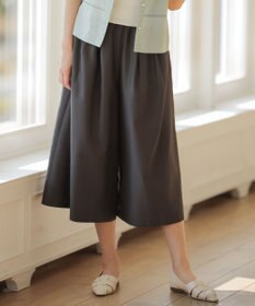 J.PRESS LADIES L エアリースパンボイル ガウチョ パンツ