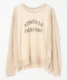 ANY L 【2SET】シアーロゴニット×タンクトップセット