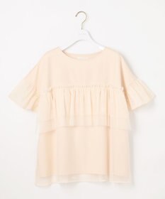 ANY SIS L 【洗える】チュール重ね プルオーバー